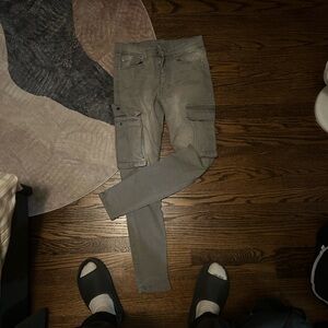 Grey Skinny Cargos